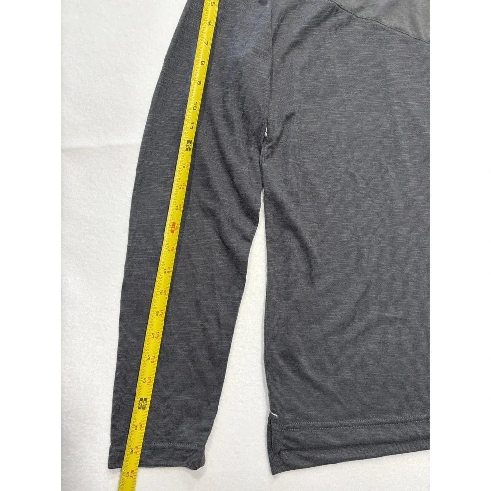 Pittsburgh Steelers Shirt Mens Medium Gray NFL Football Nike Dri Fit Long Sleeve